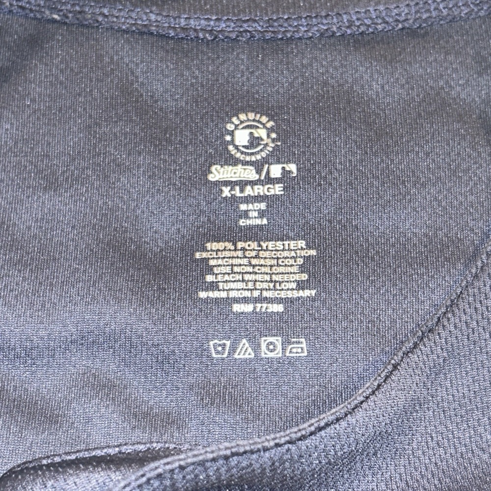 New York Yankees Men's XL Stitches Embroidered Jersey Navy And Gray - Picture 3 of 7